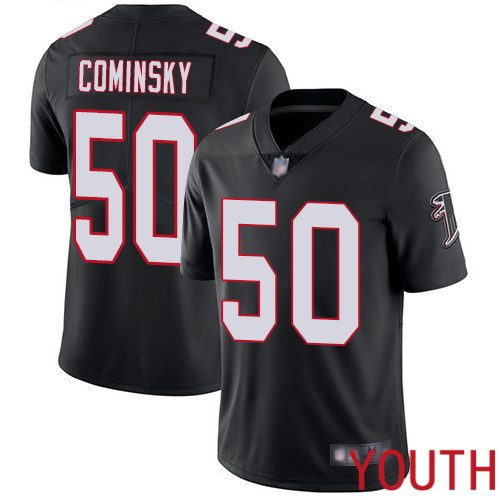 Atlanta Falcons Limited Black Youth John Cominsky Alternate Jersey NFL Football #50 Vapor Untouchable